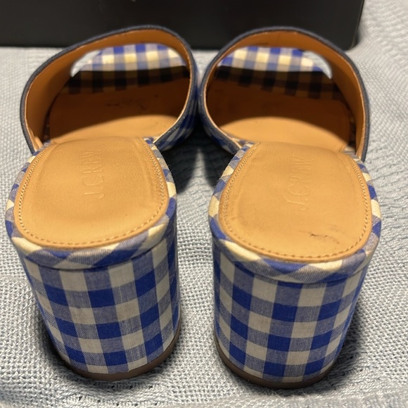 J Crew gingham Heeled slide - Picture 3 of 6